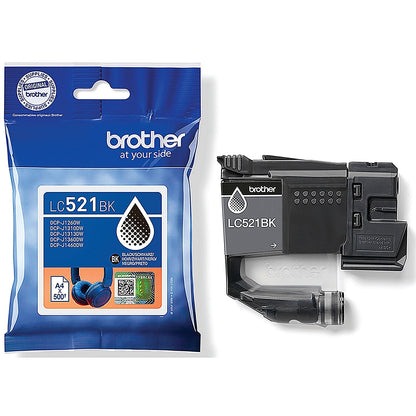 Brother LC-521BK Black Ink Cartridge LC521BK