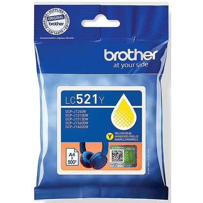Brother LC-521Y Yellow Ink Cartridge LC521Y