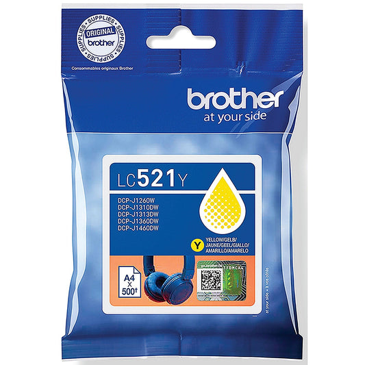 Brother LC-521Y Yellow Ink Cartridge LC521Y