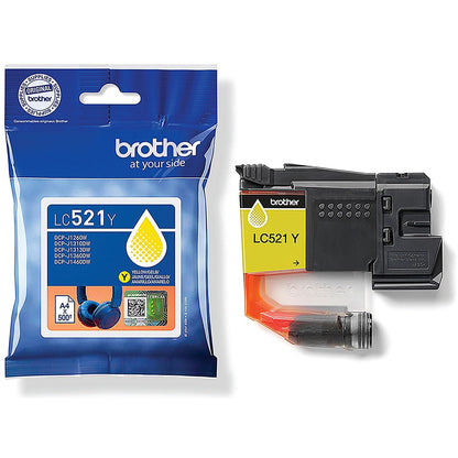 Brother LC-521Y Yellow Ink Cartridge LC521Y