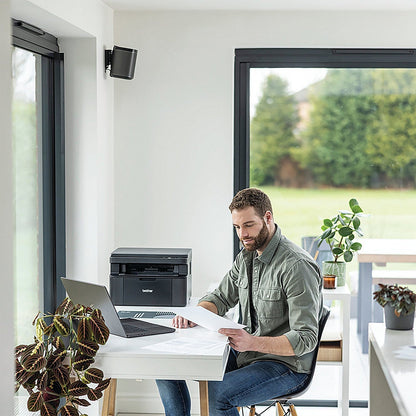 Brother DCP-L1640W Compact Wireless 3-in-1 Mono Laser Printer, Black Easy2Order : BA84477