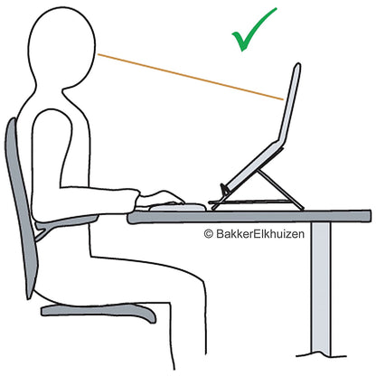Bakker Elkhuizen Ergo-Q 160 Laptop Stand, Dark Grey