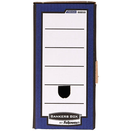 Bankers Box Premium Transfer Files, Foolscap, Blue & White, Pack of 10