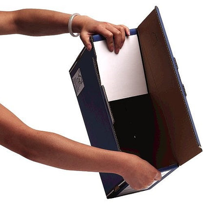 Bankers Box Premium Transfer Files, Foolscap, Blue & White, Pack of 10