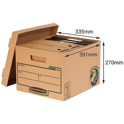 Bankers Box Earth Storage Boxes, Standard, Pack of 10