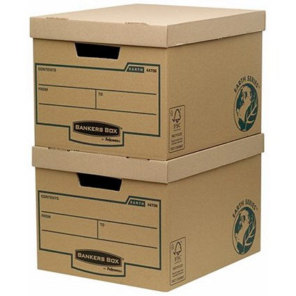 Bankers Box Earth Storage Boxes, Standard, Pack of 10