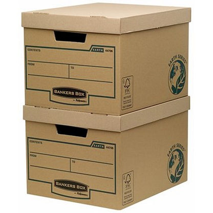 Bankers Box Earth Storage Boxes, Standard, Pack of 10
