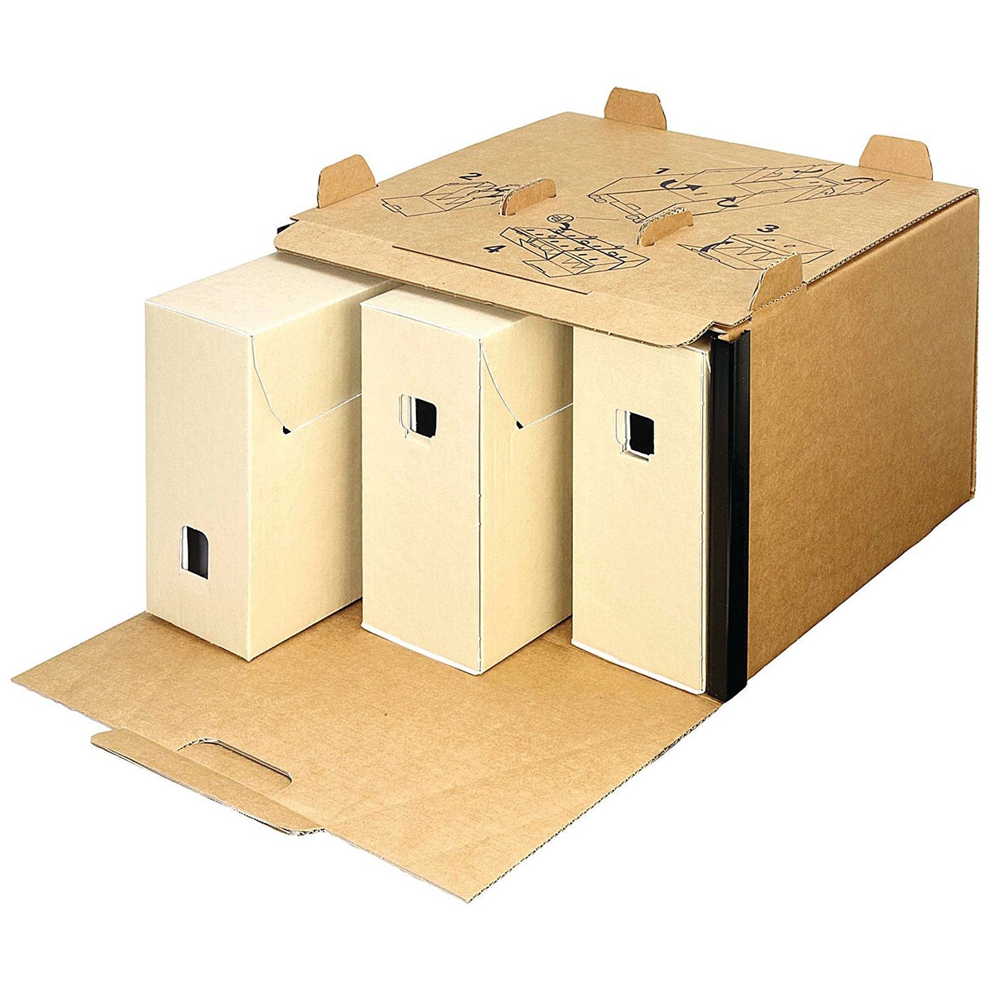 Bankers Box City Box 30+ Years Acid Free Cardboard Transfer Box File Pack of 50 Easy2Order : BB03009