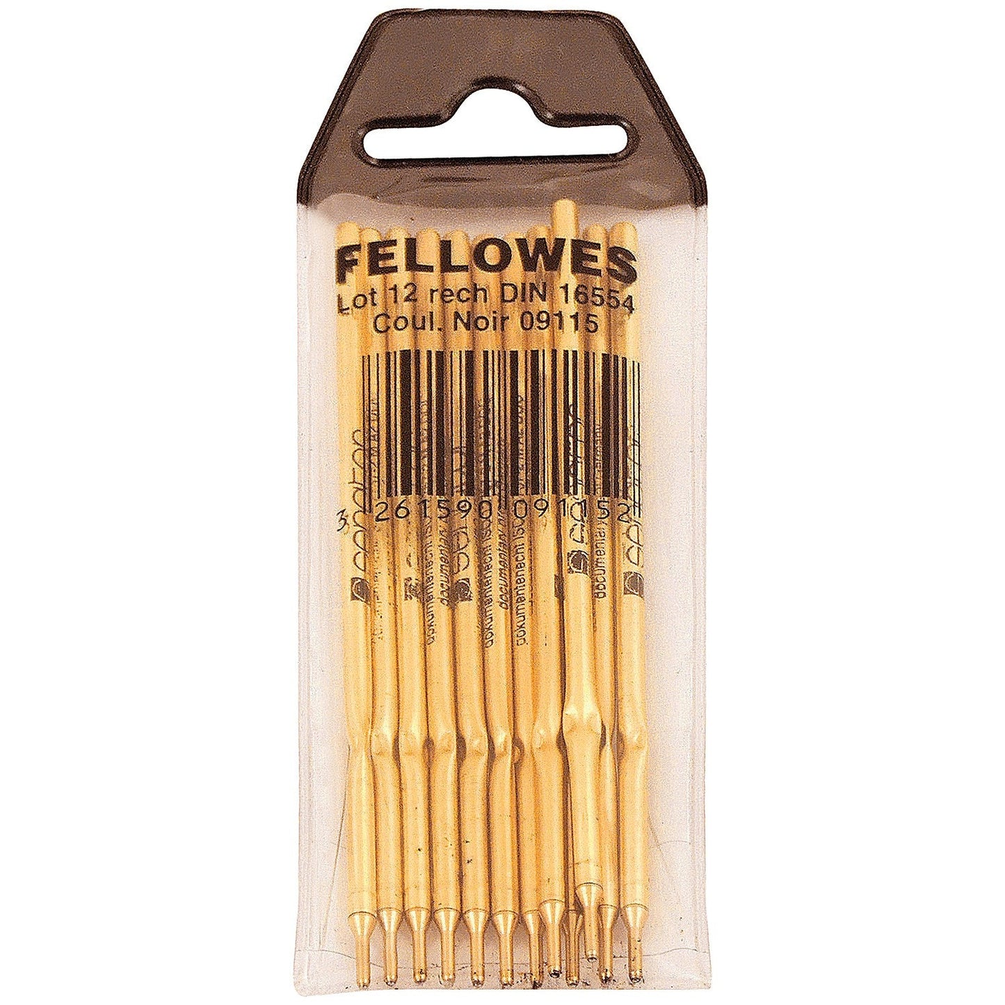 Fellowes Ballpoint Refill for use with Fellowes Ballpoint Pen and Chain Black (Pack of 12) Easy2Order : BB09115