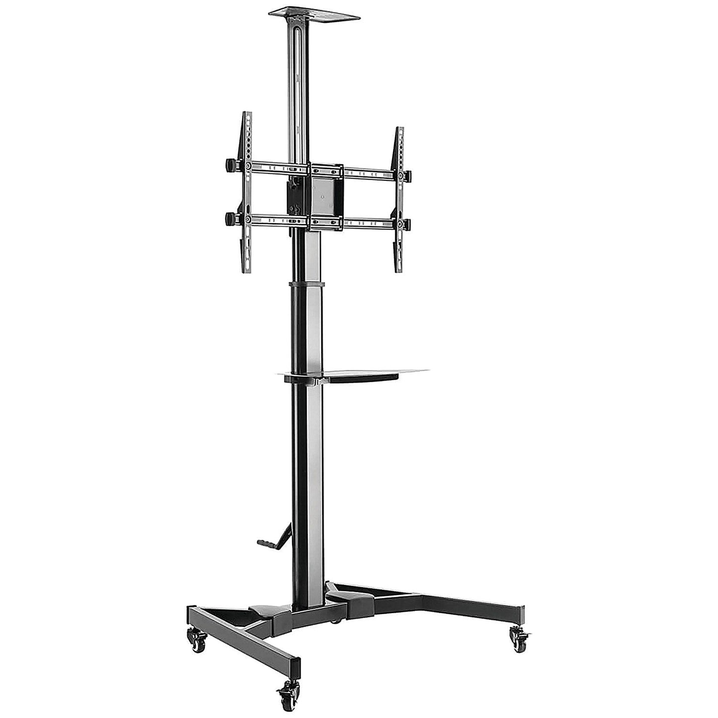 Fellowes Mobile TV Stand Height Adjustable for 37-70 Inch Flat Panel Screens Black