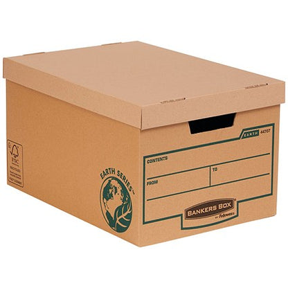Bankers Box Earth Storage Boxes, Large, Pack of 10