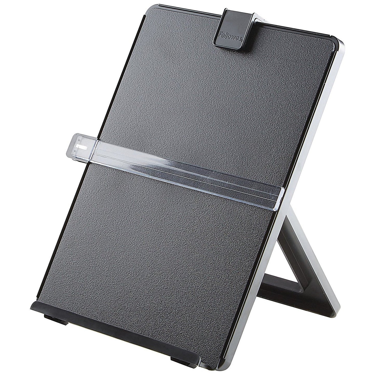 Fellowes Workstation A4 Copyholder with Line Guide, Adjustable Tilt, Black