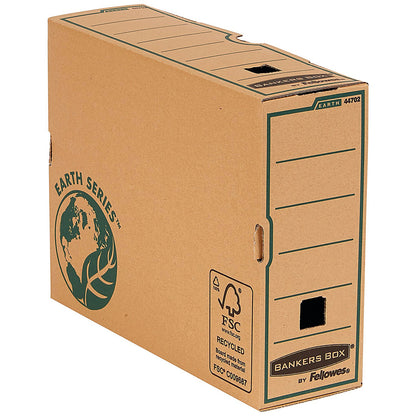 Bankers Box Earth Transfer Files, Locking Tab Lid, A4, Pack of 20