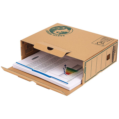 Bankers Box Earth Transfer Files, Locking Tab Lid, A4, Pack of 20