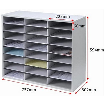 Fellowes Literature Sorter, 24 Compartments