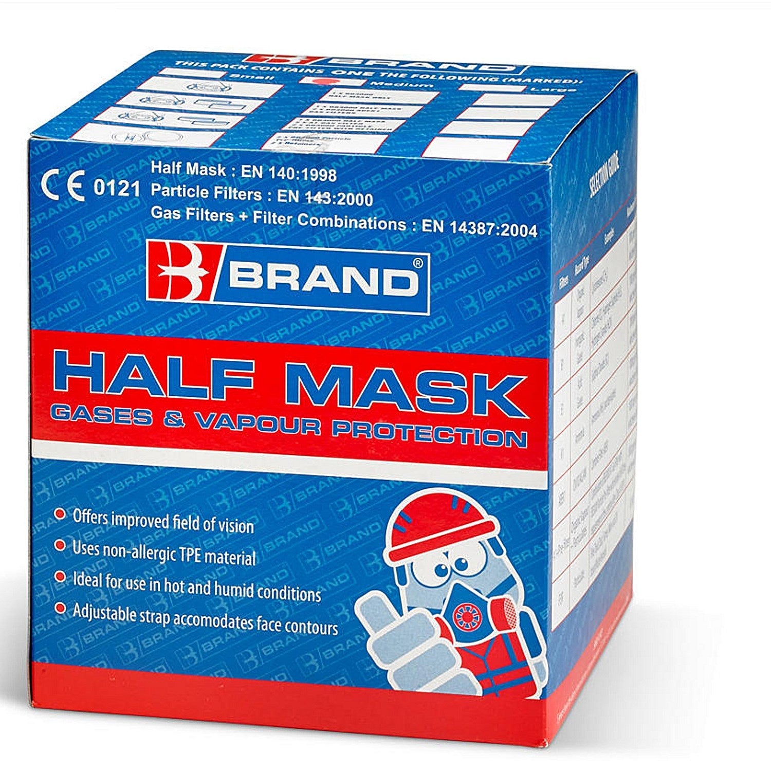 Beeswift Twin Filter Mask, Grey & Blue, Large Easy2Order : BB3000L