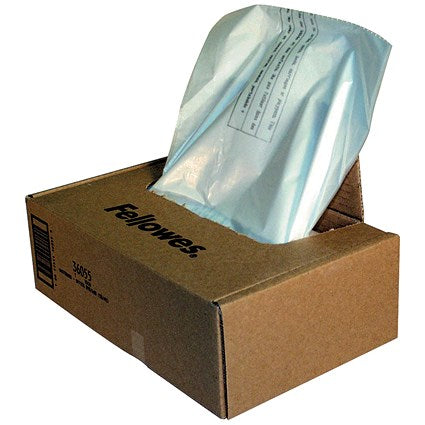 Fellowes Shredder Bags, Capacity 165 Litre, For C-380 C-480 Series, Pack of 50