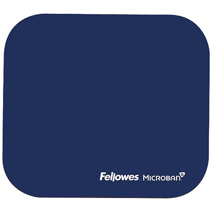 Fellowes Microban Mouse Mat, Antibacterial, Non-slip, Blue