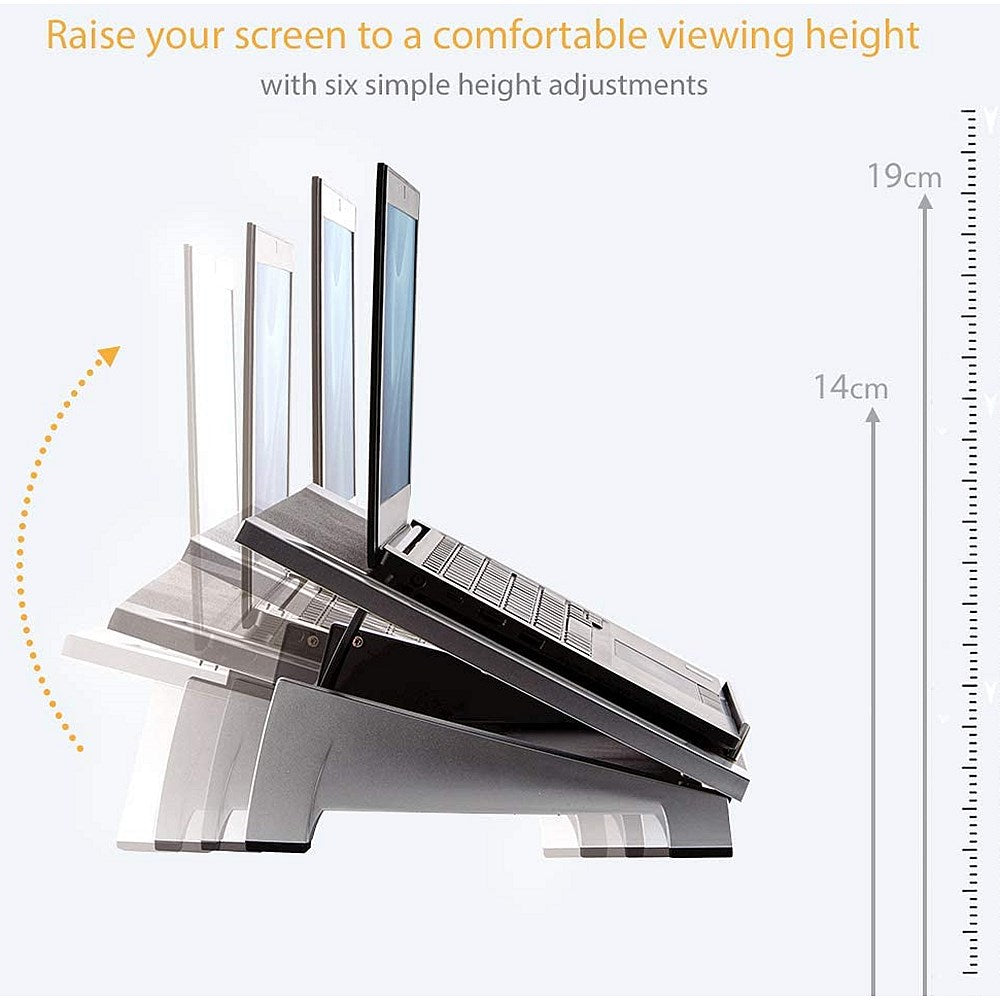 Fellowes Office Suites Laptop Stand, Adjustable Tilt, Black and Silver