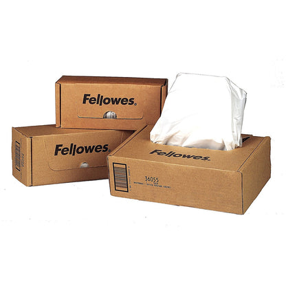 Fellowes Shredder Waste Bags, 143 Litre, Clear, Pack of 50 Easy2Order : BB48711