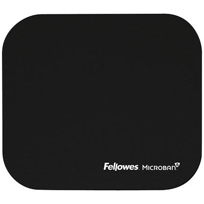 Fellowes Microban Mouse Mat, Antibacterial, Non-slip, Black
