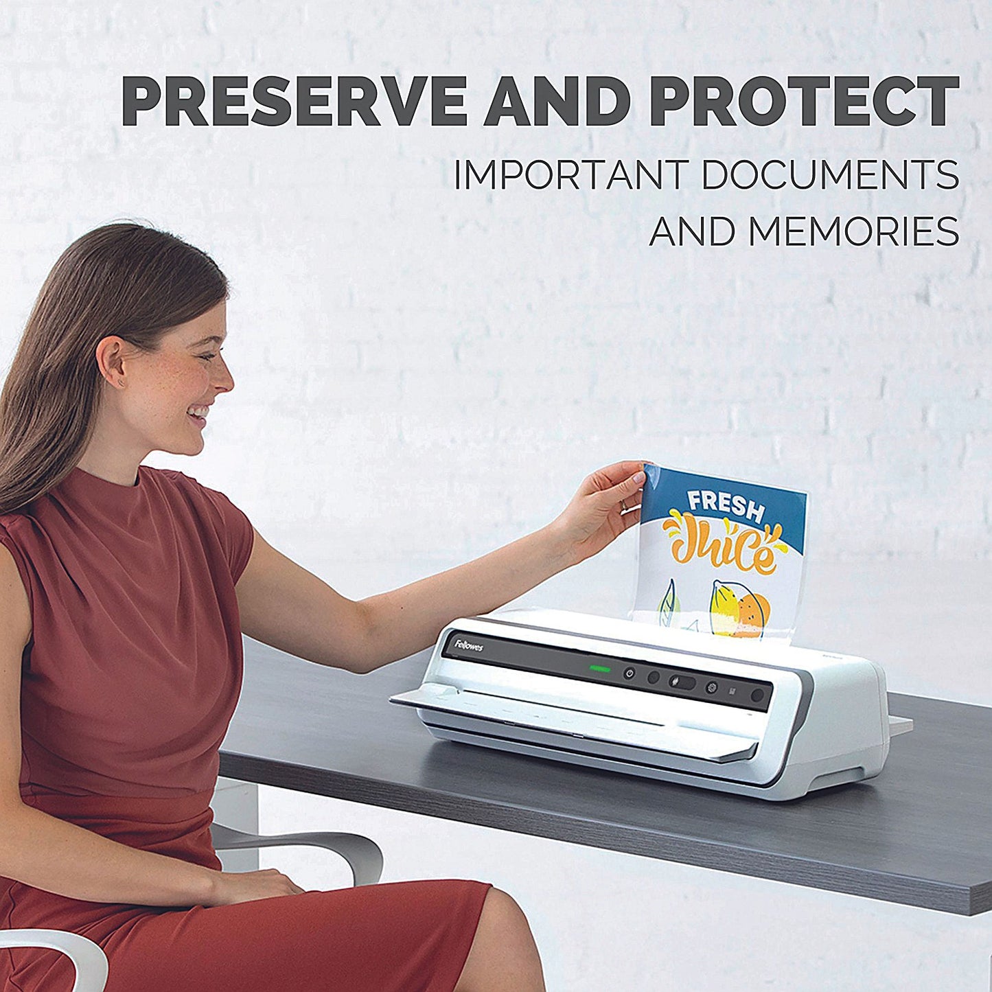 Fellowes Enhance A3 Laminating Pouches, 160 Microns, Glossy, Pack of 100