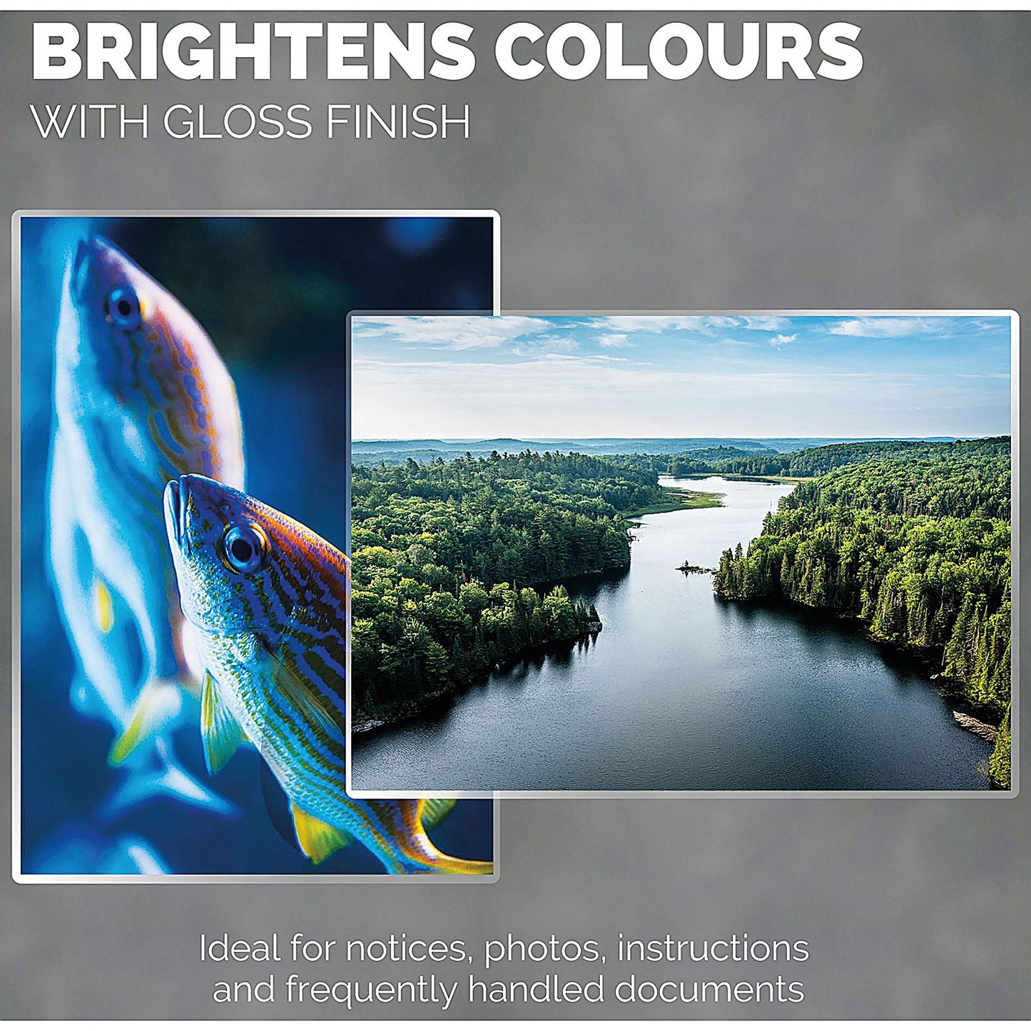 Fellowes Capture A4 Laminating Pouches, 250 Microns, Glossy, Pack of 100