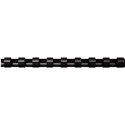 Fellowes Plastic Binding Combs, 21 Ring, 19mm, Black, Pack of 100
