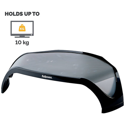 Fellowes Smart Suites Monitor Stand, Adjustable Height, Black and Silver
