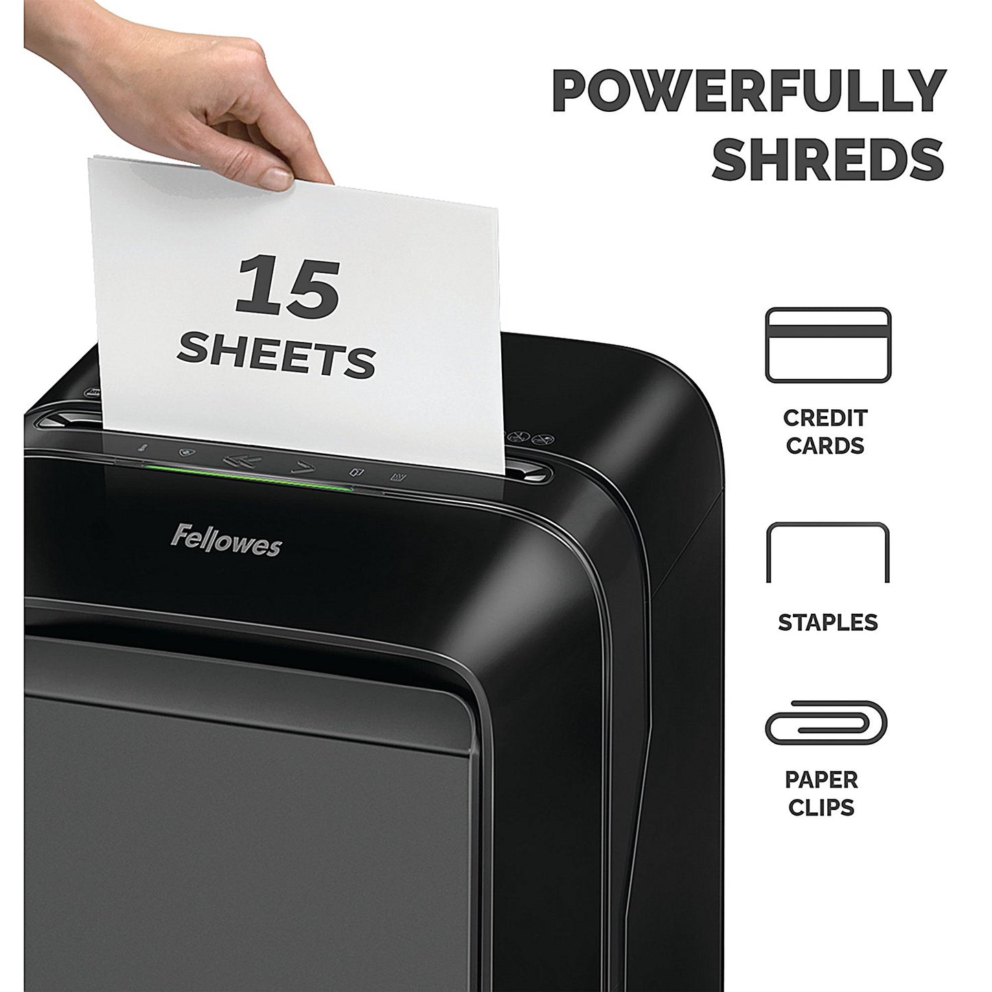 Fellowes Powershred LX211 Micro-Cut Shredder Black 5050201