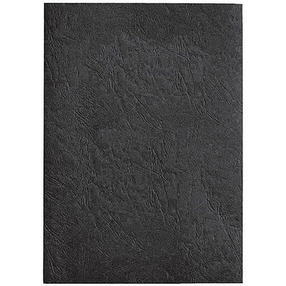 Fellowes Apex Binding Covers, 230gsm, Leathergrain, Black, A4, Pack of 100