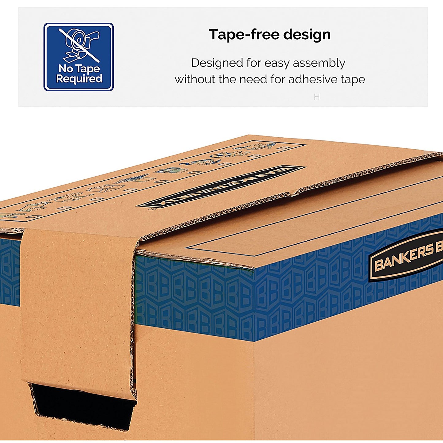 Bankers Box Smooth Move Prime Moving Boxes, W609xD457xH457mm, Brown, Pack of 5