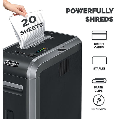 Fellowes Powershred 125Ci P-4 Cross Cut Shredder, 53 Litres