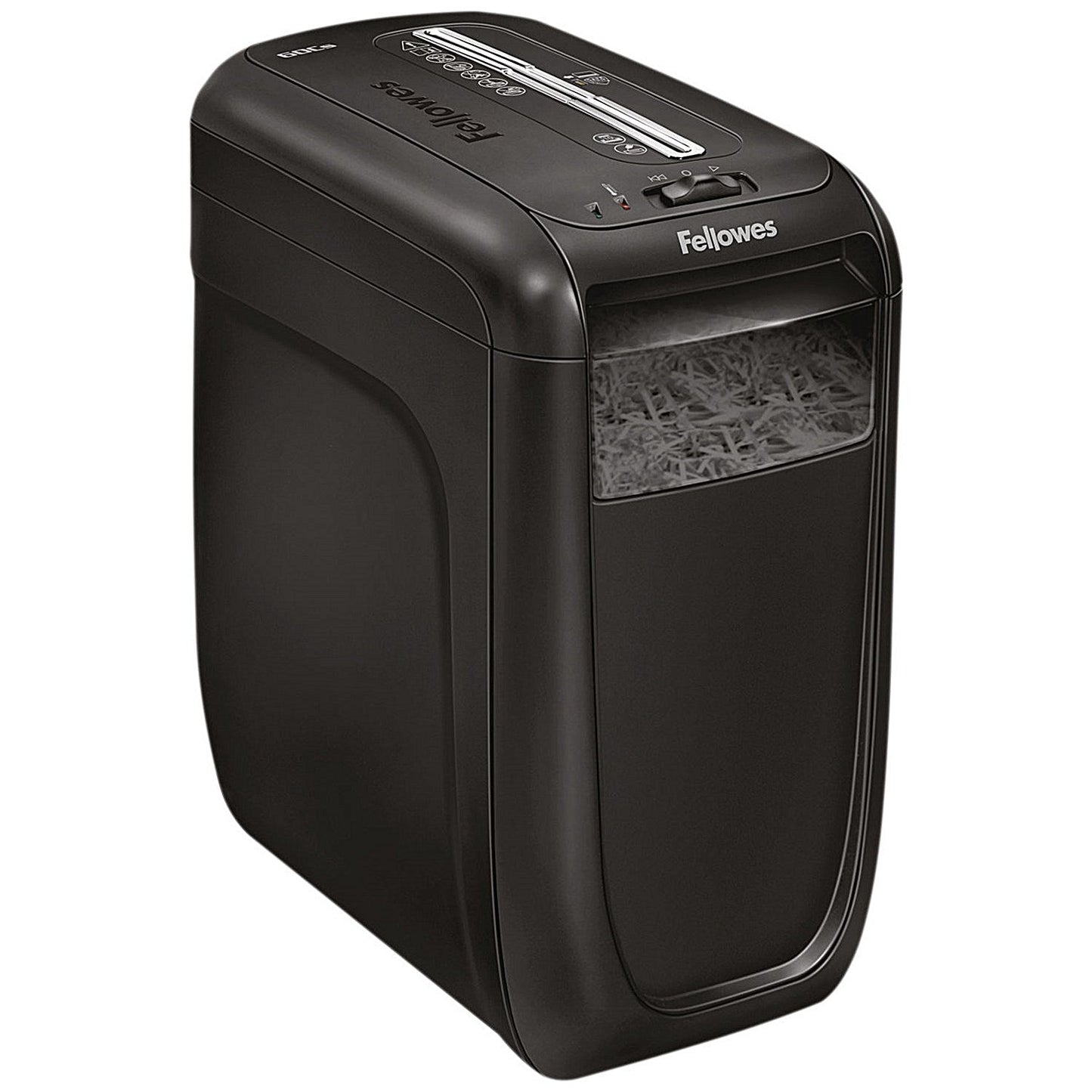 Fellowes 60Cs Deskside P-4 Cross Cut Shredder, 22 Litres