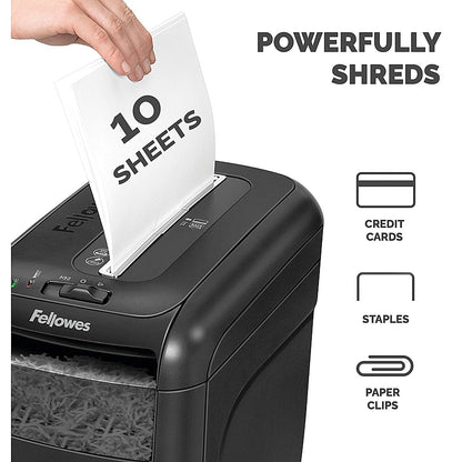 Fellowes 60Cs Deskside P-4 Cross Cut Shredder, 22 Litres