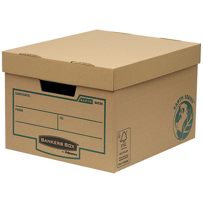 Bankers Box Earth Series Budget Storage Boxes, Brown, Pack of 10