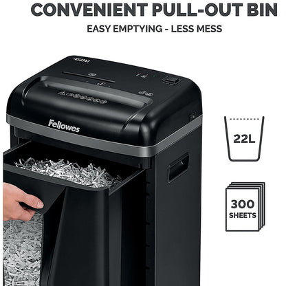 Fellowes Powershred 450M P-5 Micro Cut Shredder, 22 Litres