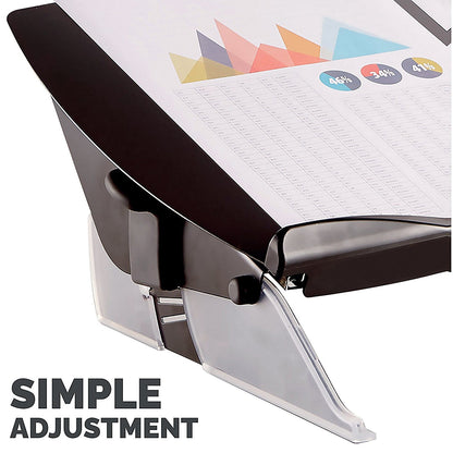Fellowes Easy Glide A3 and A4 Writing and Document Slope, Adjustable Tilt, Grey