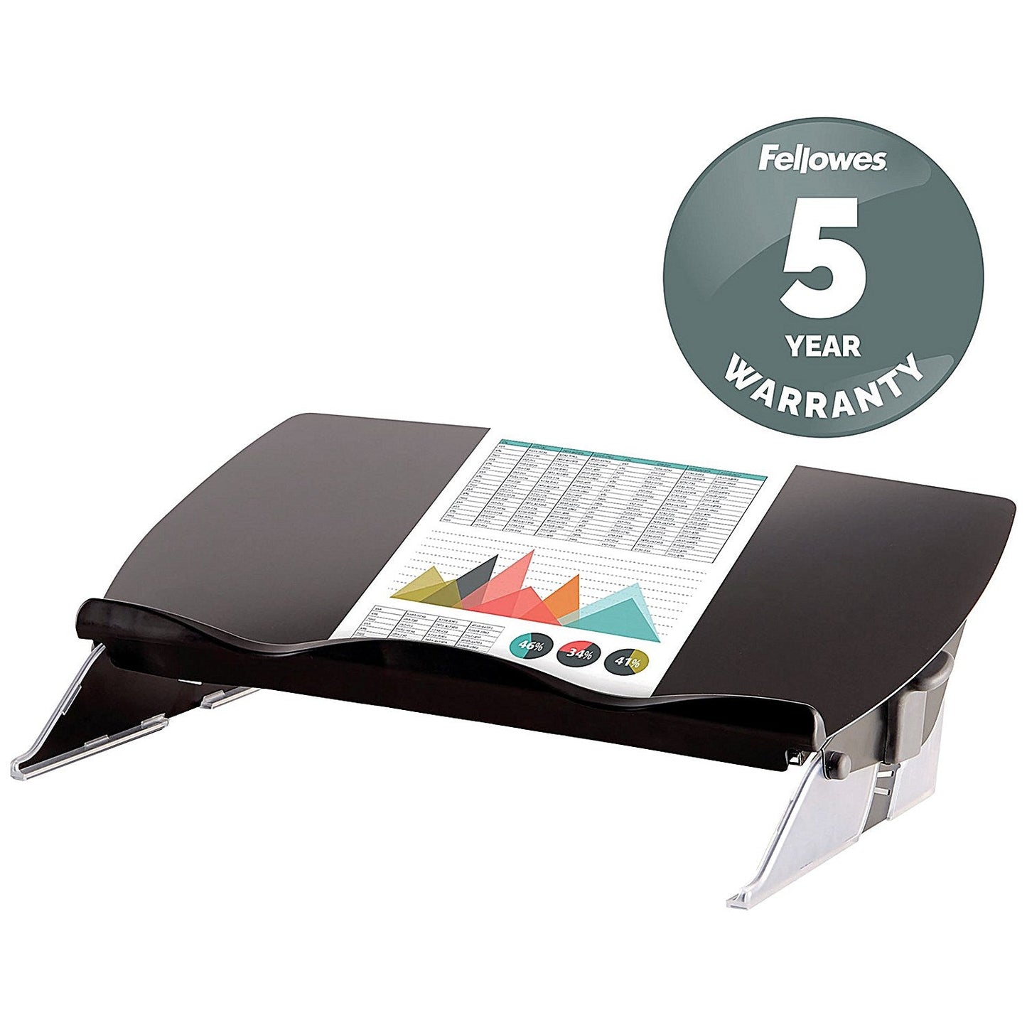Fellowes Easy Glide A3 and A4 Writing and Document Slope, Adjustable Tilt, Grey Easy2Order : BB70639