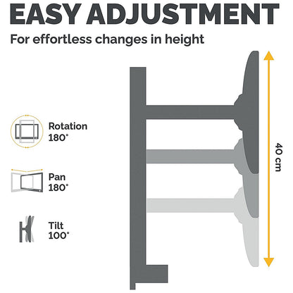 Fellowes Lotus Sit Stand Workstaion Dual Monitor Arm, Adjustable Height, Silver