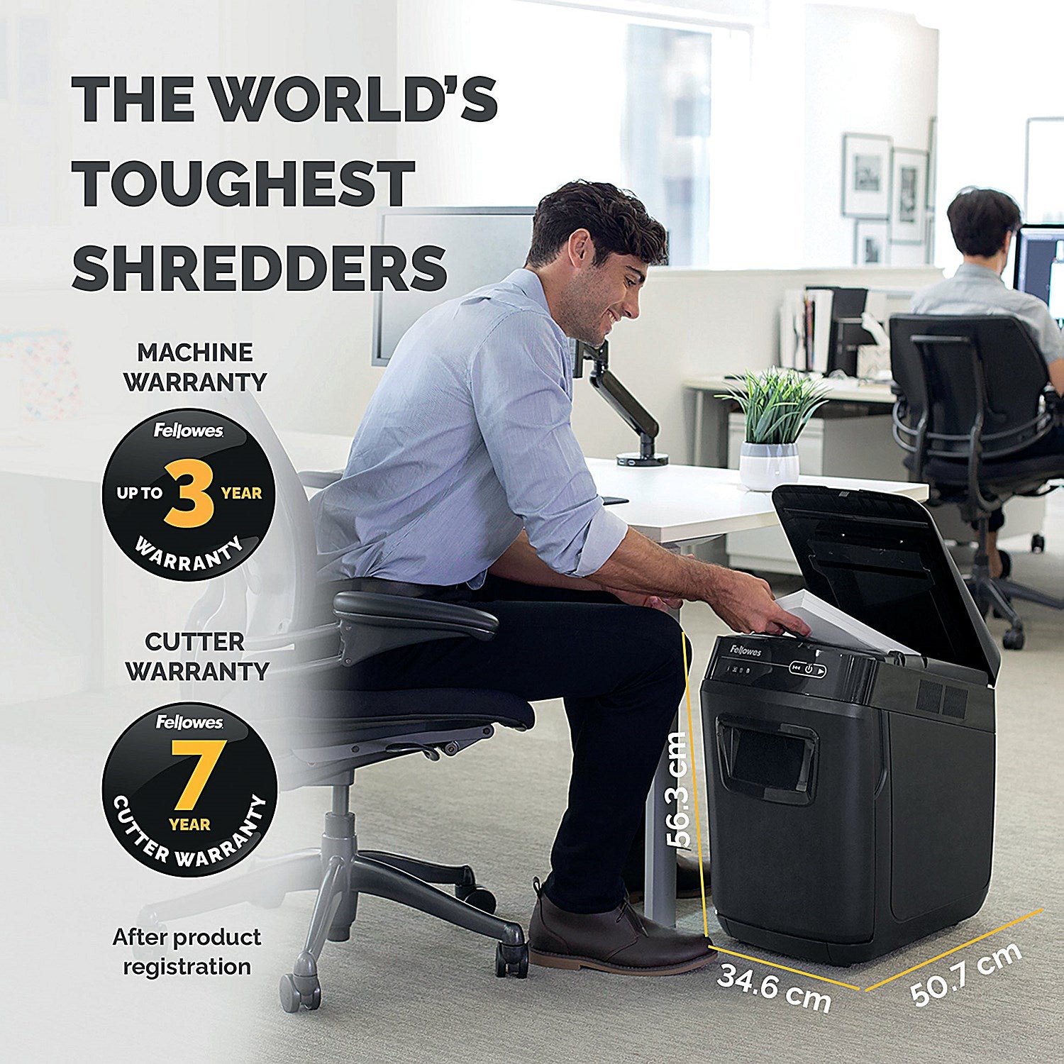 Fellowes AutoMax 200M Shredder Micro Cut 32 Litres P-5