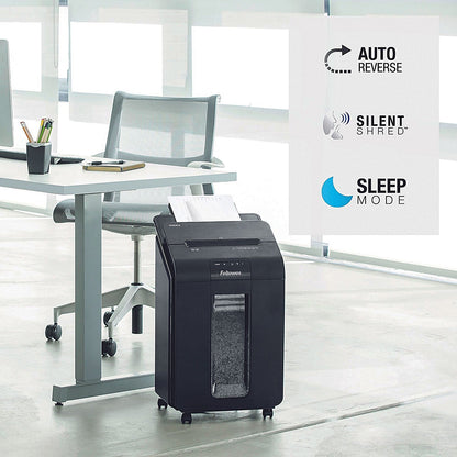 Fellowes AutoMax 100M P-4 Mini-Cut Shredder, 23 Litres