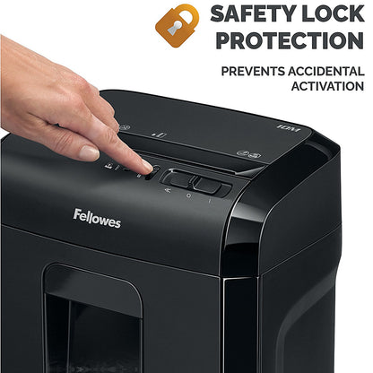 Fellowes Powershred 10M P-5 Micro-Cut Shredder, 19 Litres