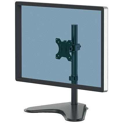 Fellowes Professional Series Tabletop Single Monitor Arm, Adjustable Height, Black