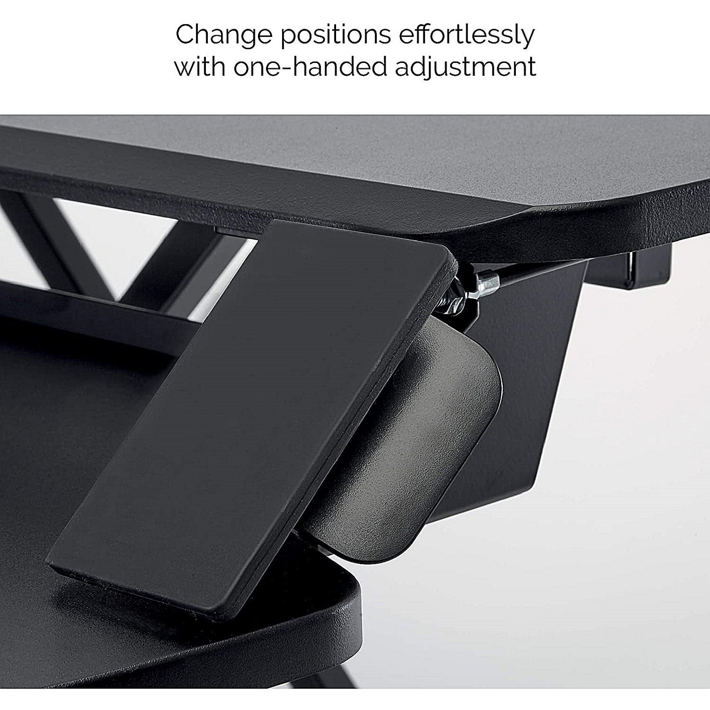 Fellowes Corsivo Tabletop Sit Stand Workstation, Adjustable Height, Black