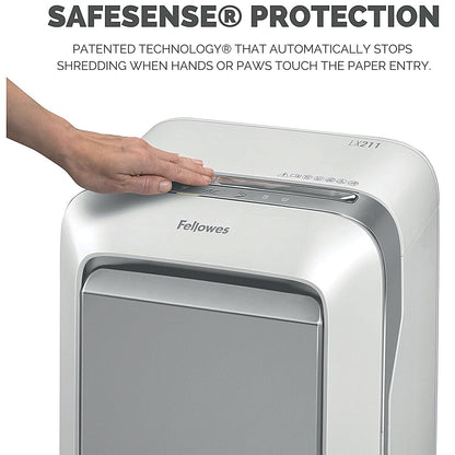 Fellowes Powershred LX211 P-5 Micro-Cut Shredder, 23 Litres