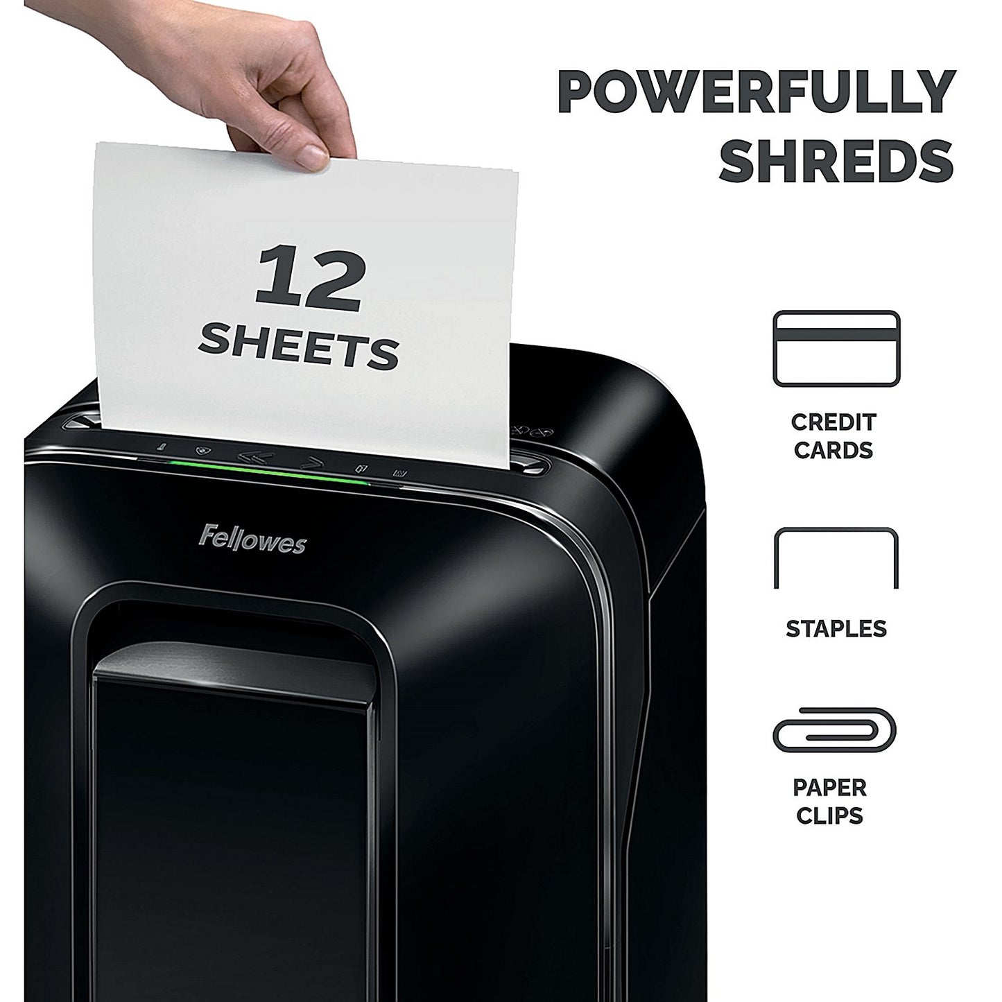 Fellowes Powershred LX201 Micro-Cut Shredder Black 5160001
