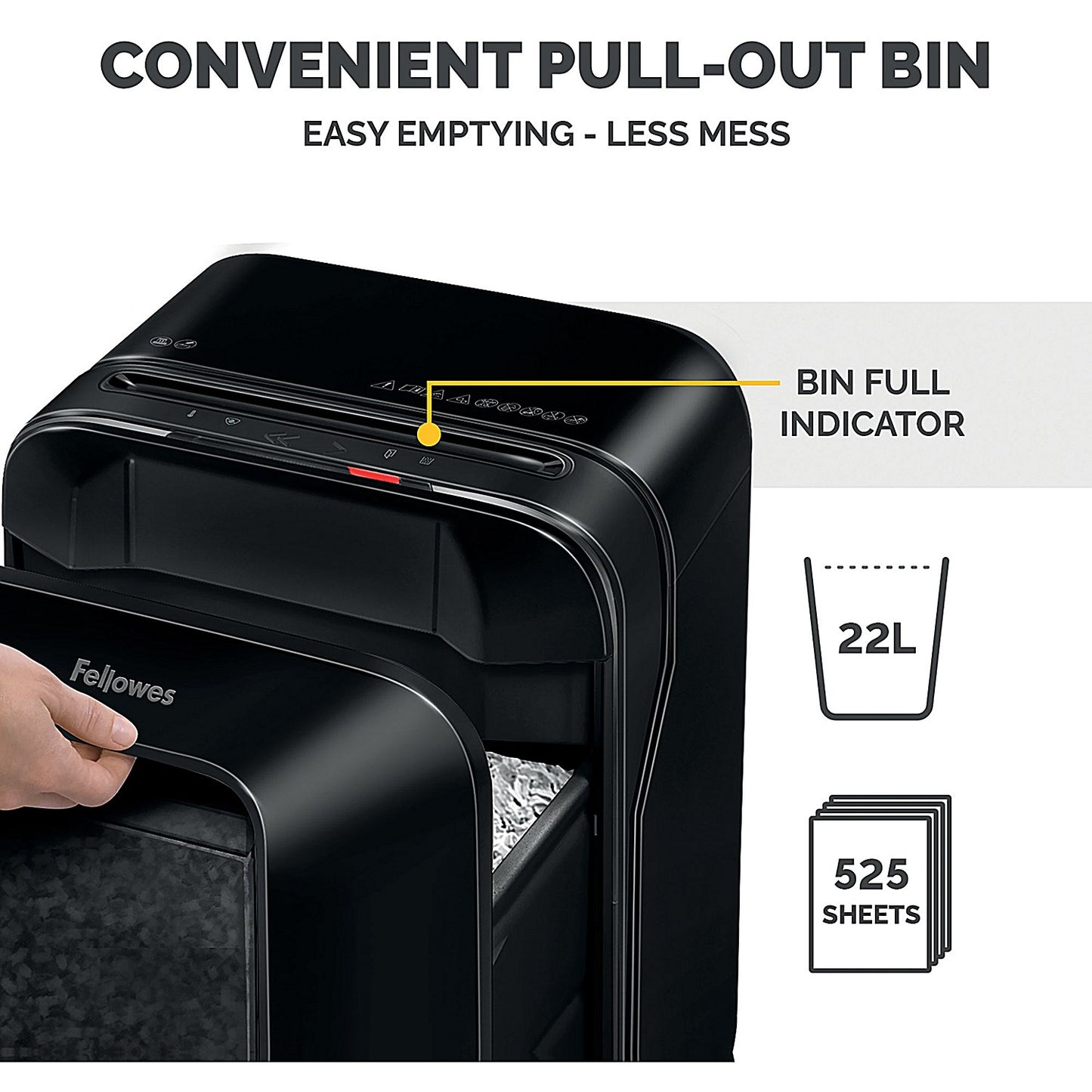 Fellowes Powershred LX201 Micro-Cut Shredder Black 5160001
