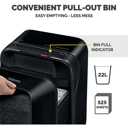 Fellowes Powershred LX201 Micro-Cut Shredder Black 5160001
