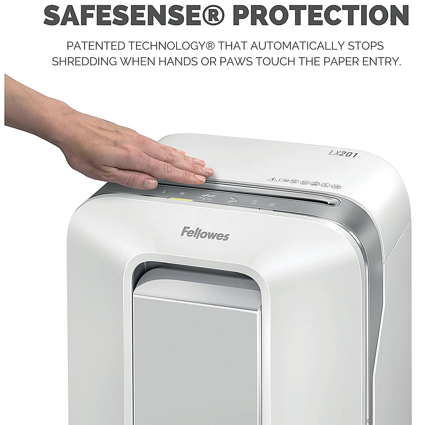 Fellowes Powershred LX201 P-5 Micro-Cut Shredder, 22 Litres